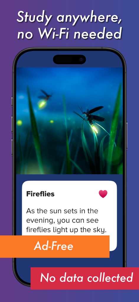 Spark Reading for Kids - This tool provides an immersive experience with detailed story content, such as the 'Fireflies' entry, alongside assurances of an 'Ad-Free' and secure environment.