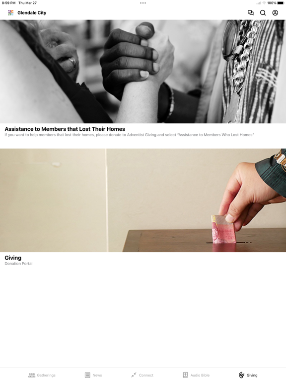 Glendale City Church iPad screenshot 4 - Lifestyle app