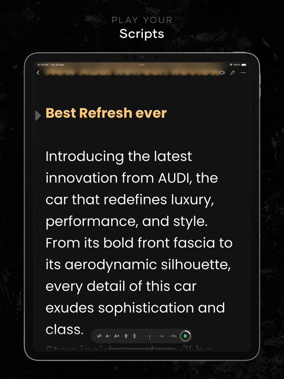 Screenshot #6 pour Cue Teleprompter