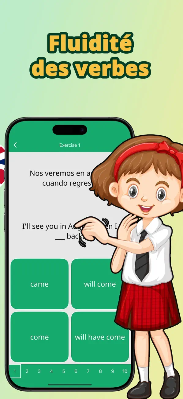 Screenshot #2 pour Exercices d'anglais: Verbes
