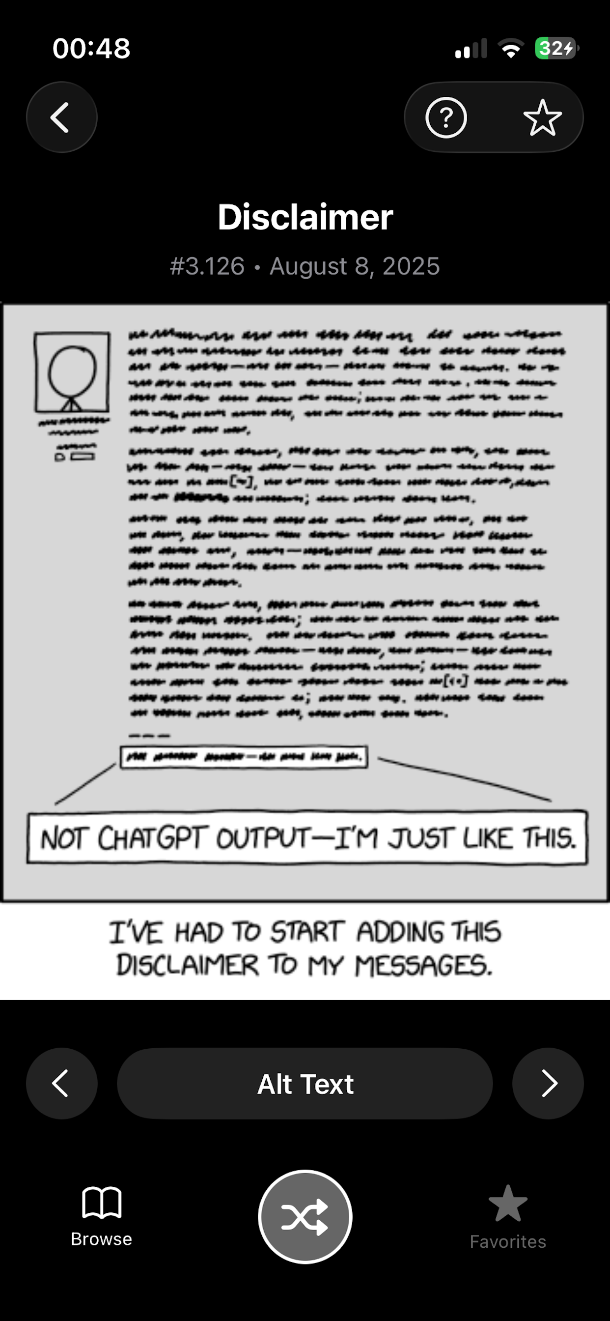 sudo xkcd