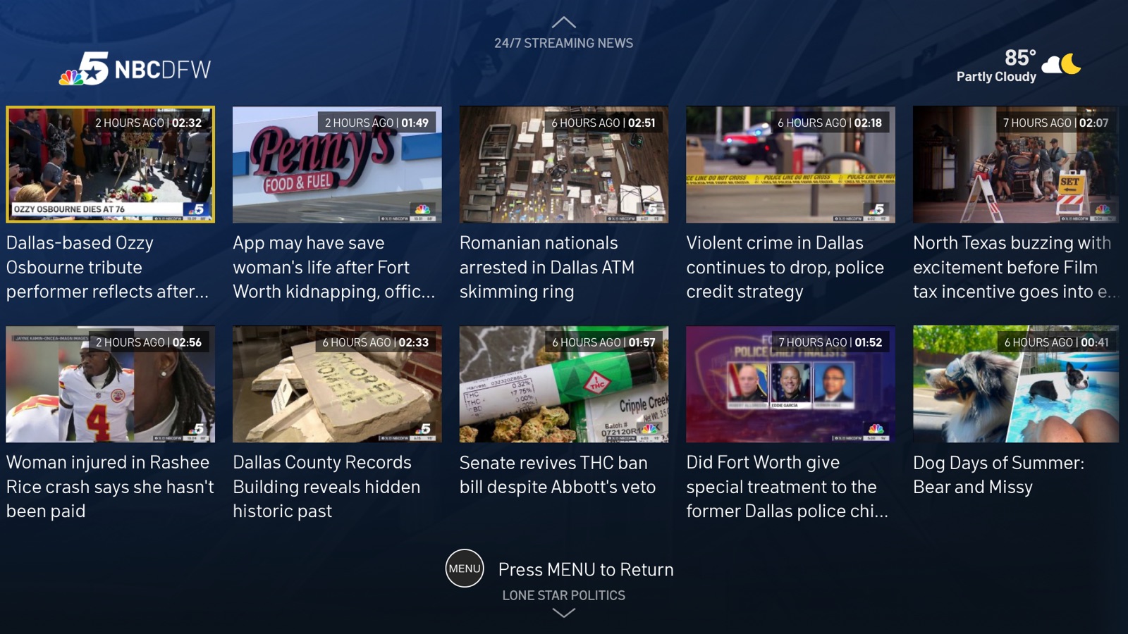 NBC 5 Dallas-Fort Worth News apple_tv screenshot 4