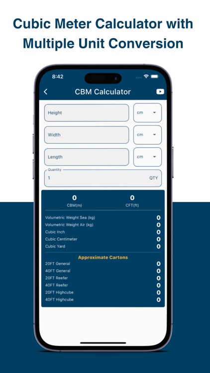 CBM Calculator - Cubic Meter