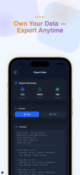 Focus Timer: Pomodoro & Study Screenshot 10 of 10