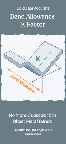 K - factor for bend allowance screenshot