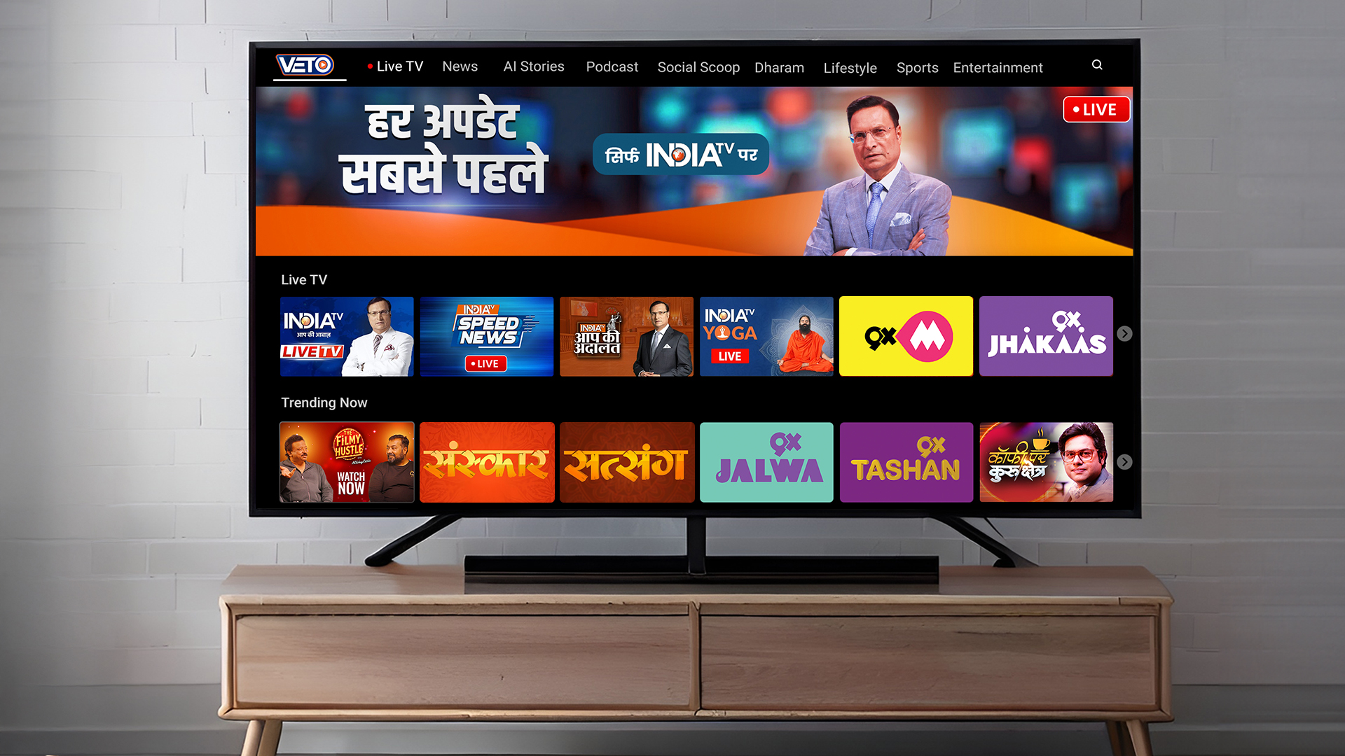 VETO: Live TV, Music & Shows