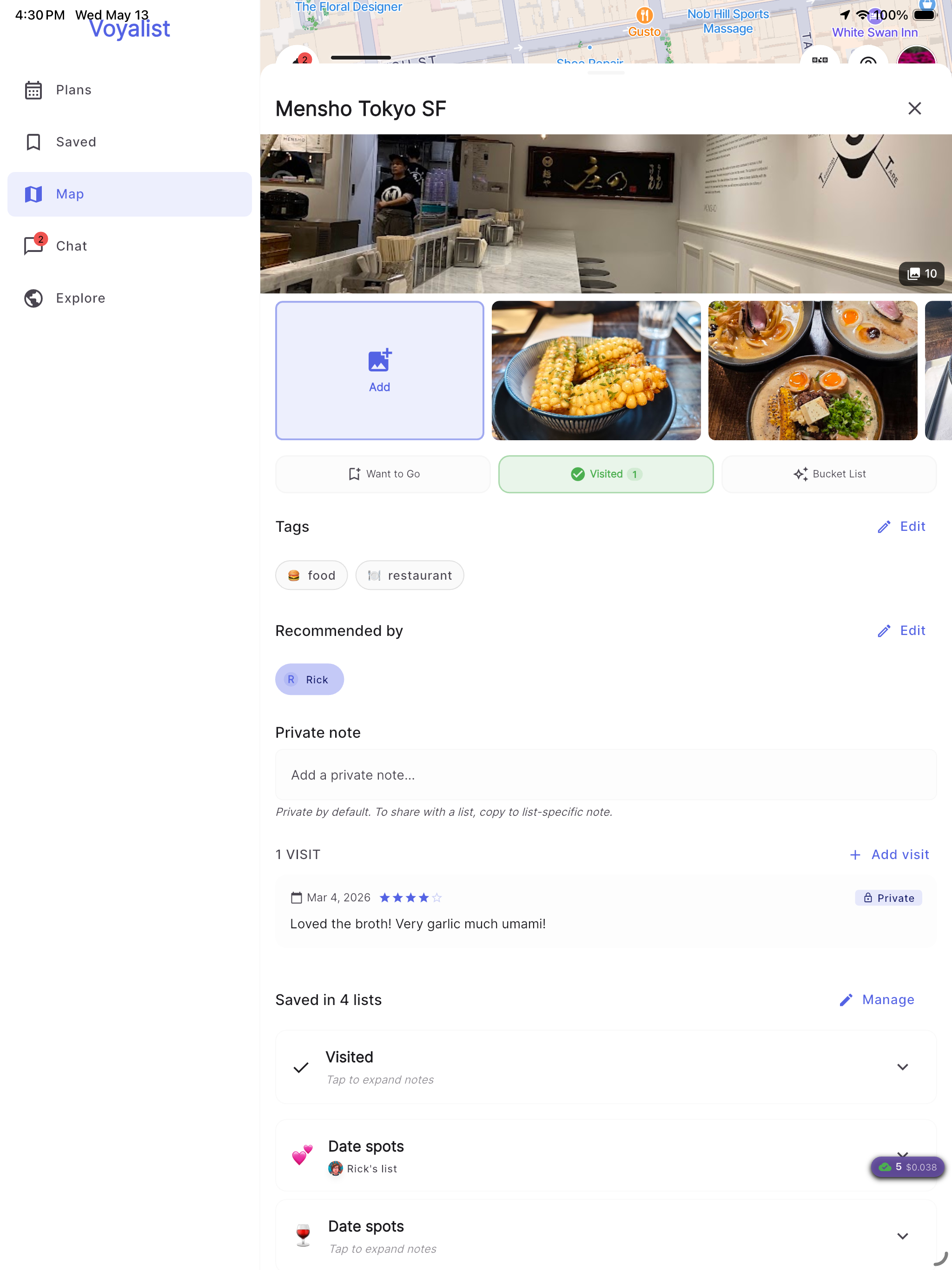 Voyalist: Social plans screenshot 5