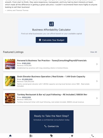 Grand Business Brokers iPad screenshot