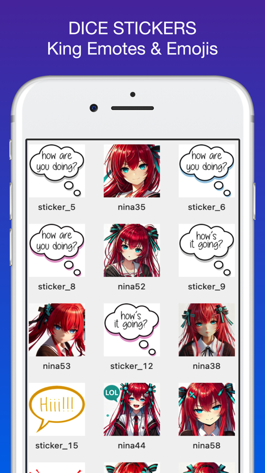 #5. Dice Fun Stickers & Emojis (iOS) By: MULTITECHNIQUE BUSINESS COMAPNUY INVESTMENT