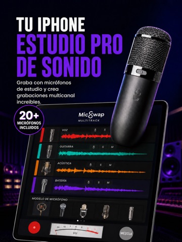 MicSwap MultiTrack Pro: Grabar App Store preview screenshot 7