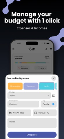 Ratto - Budget Expense Tracker Screenshot 2 of 8