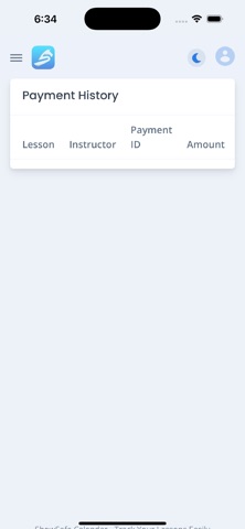 ShowSafe Lesson Calendar screenshot