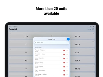 USA Unit Converter iPad screenshot