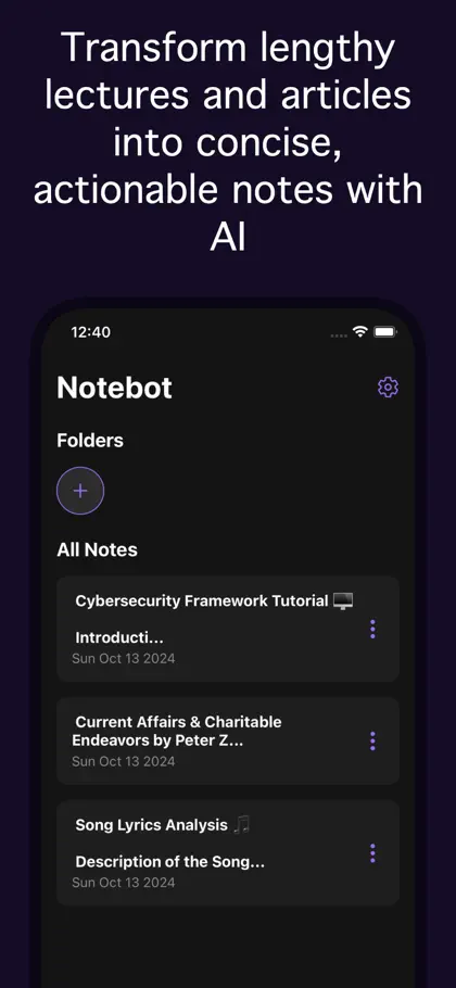 Screenshot 6 di 6 di Notegpt - Note Taking AI