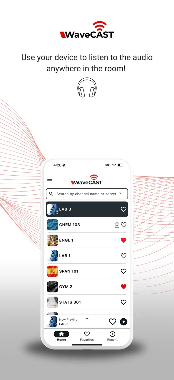 Screenshot #2 pour WaveCAST Audio Receiver