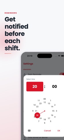 Firefighter Shift Calendar iPhone screenshot
