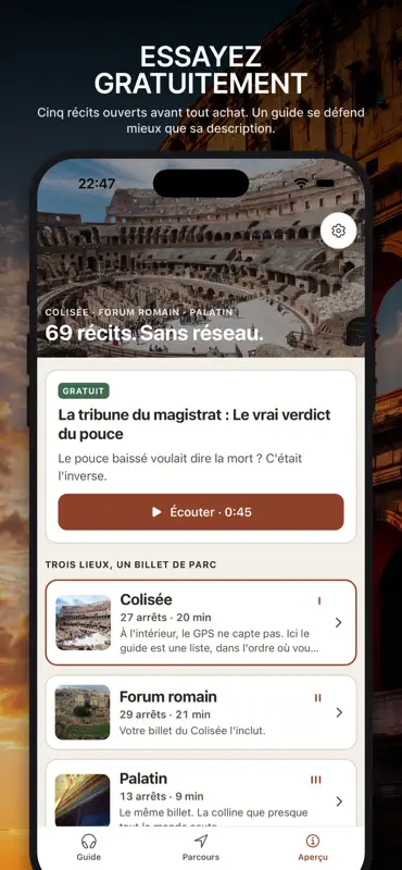 Colisée : audioguide Tessera screenshot 8 of 10