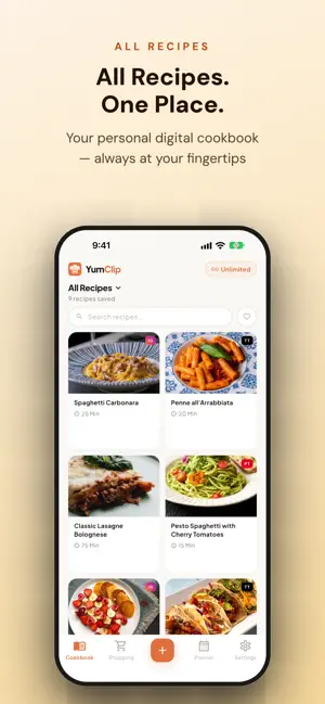 YumClip: Recipes & Meal Plan screenshot 2