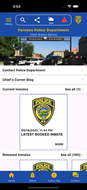 Parsons KS Police Department screenshot 1