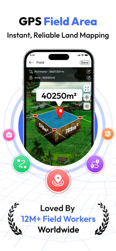 FieldCalc - GPS Area Measure screenshot 1