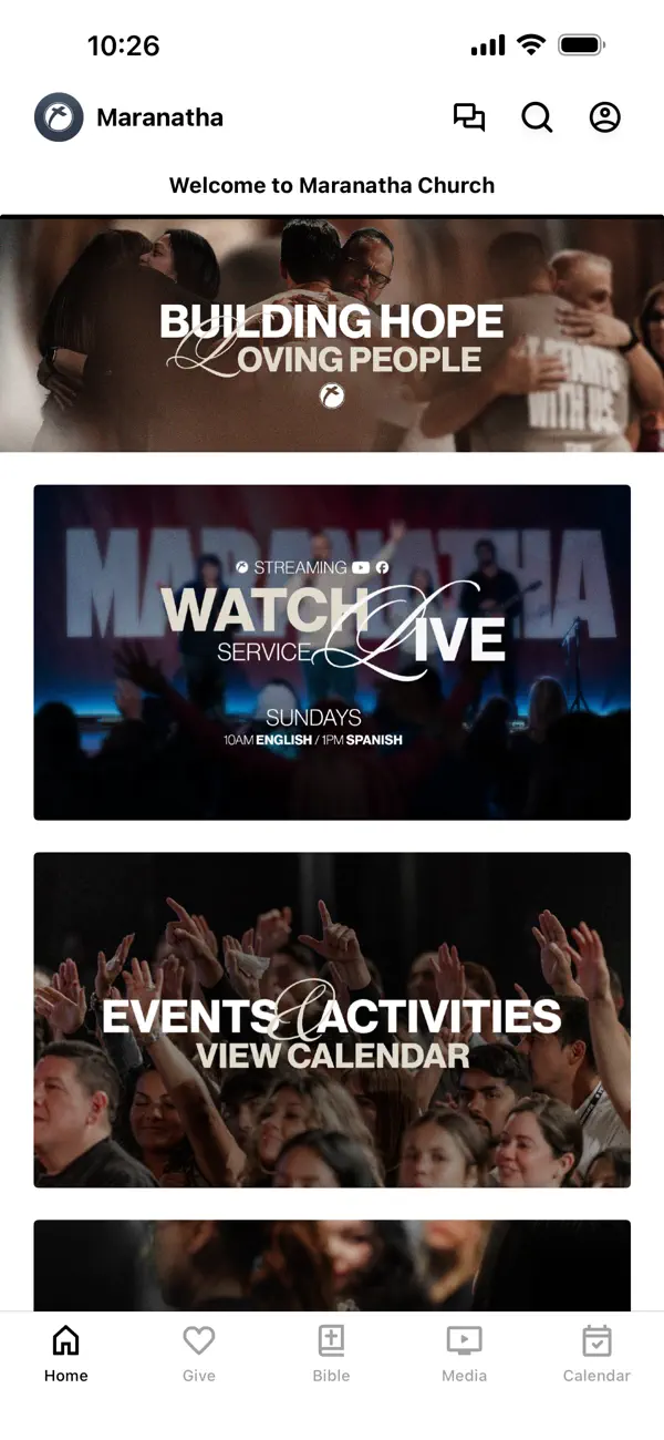 Screenshot #1 pour MaranathaUSA