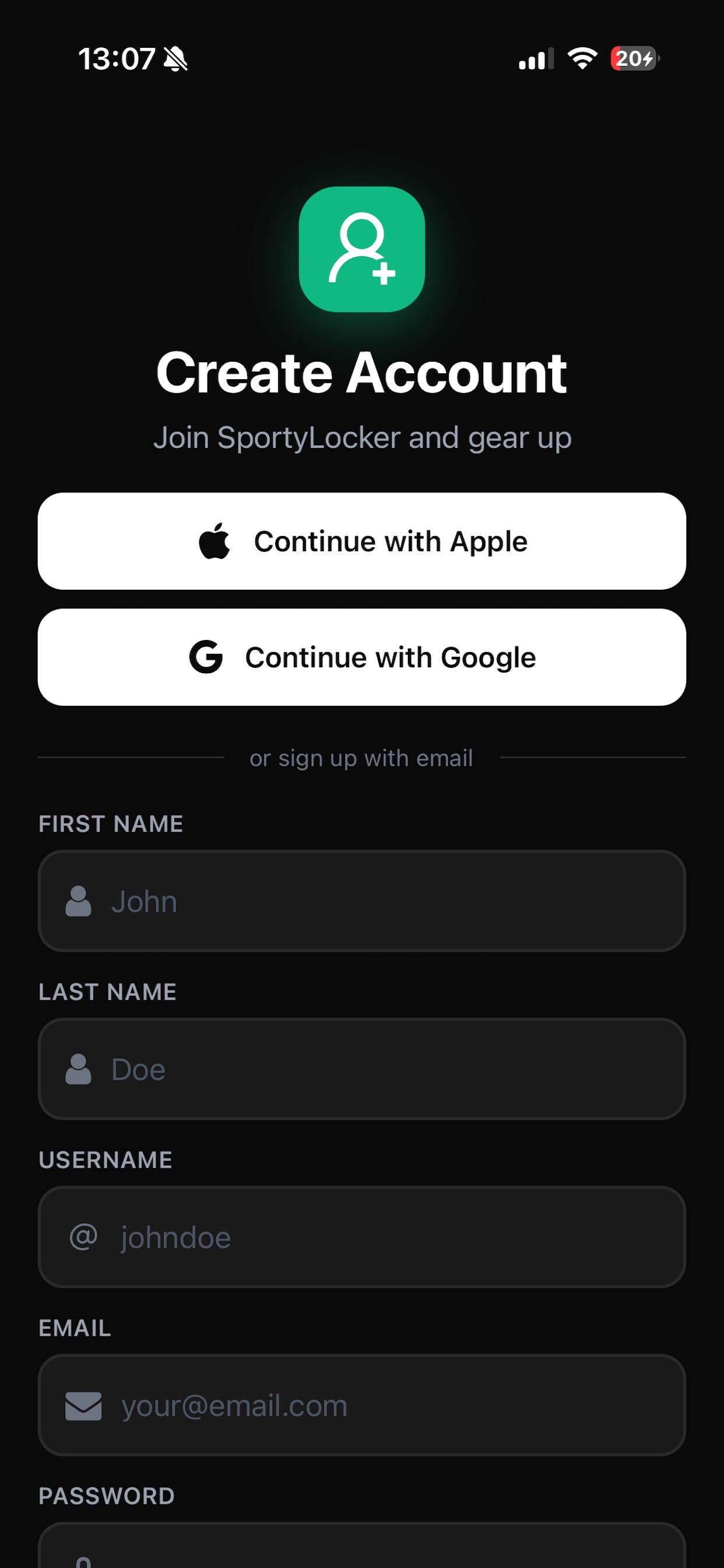 Screenshot 2 of SportyLocker
