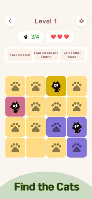 Find the Cats - Cat Sudoku! screenshot 1
