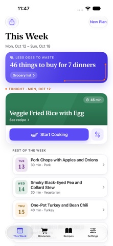 Dinnerkind: Meal Planner Screenshot 2 of 7