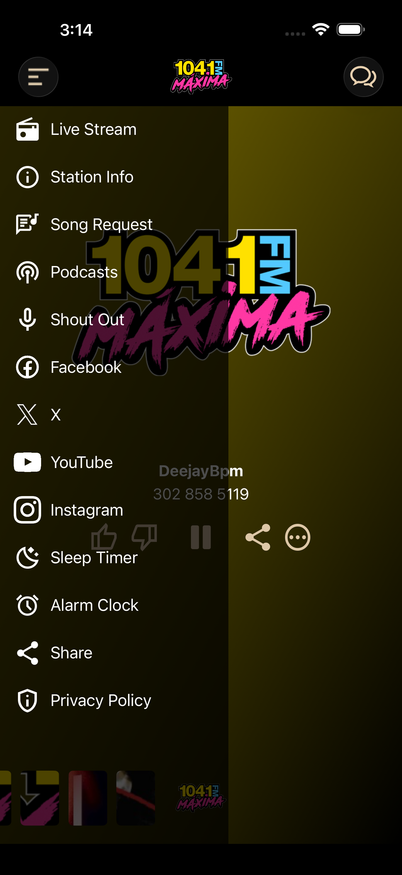 Maxima 104.1 screenshot 2