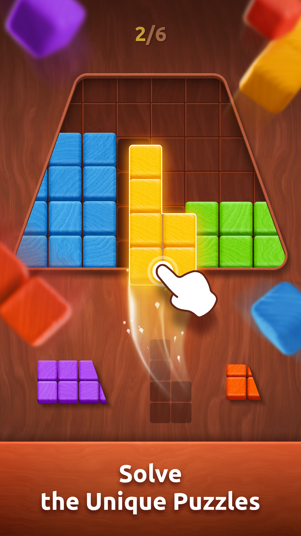 Colorwood Blocks: Wood Puzzle screenshot 2
