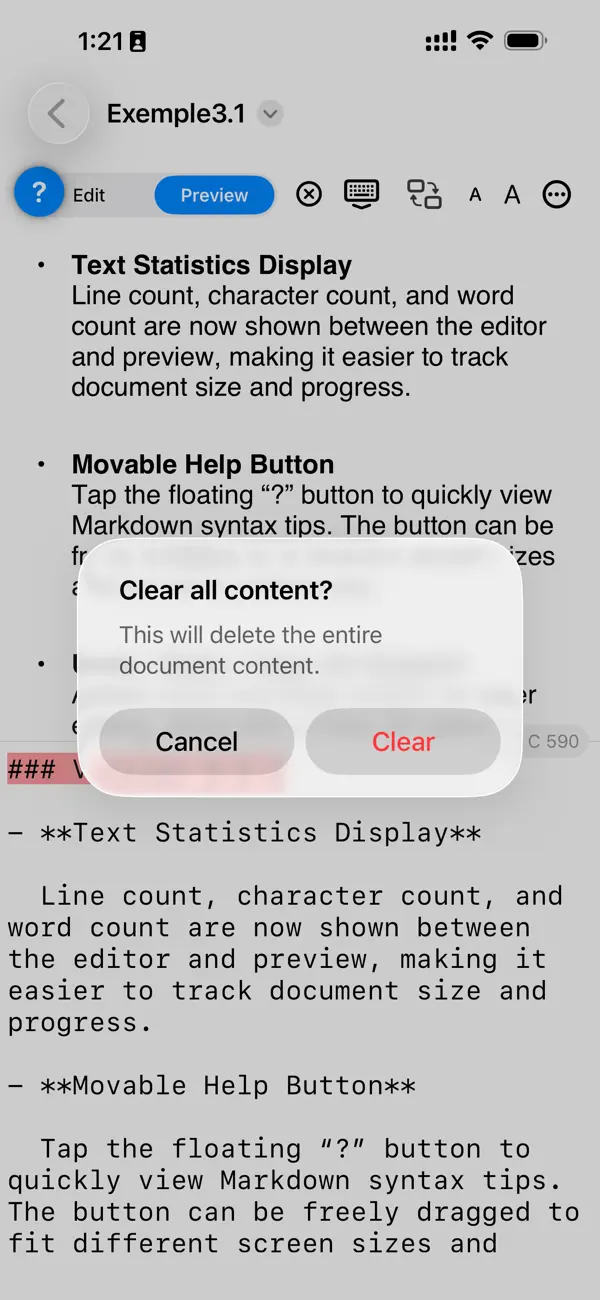 Screenshot #3 pour MarkdownLite Editor