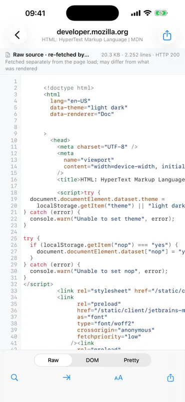 Beneath: Web Inspector screenshot 1 of 6