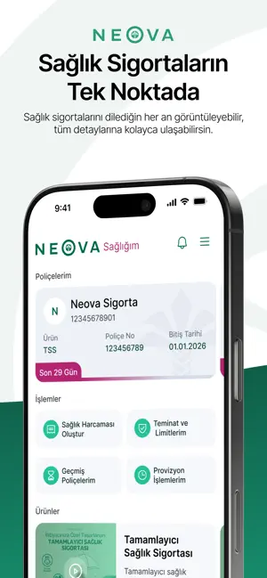 Neova Sigorta iPhone screenshot 3