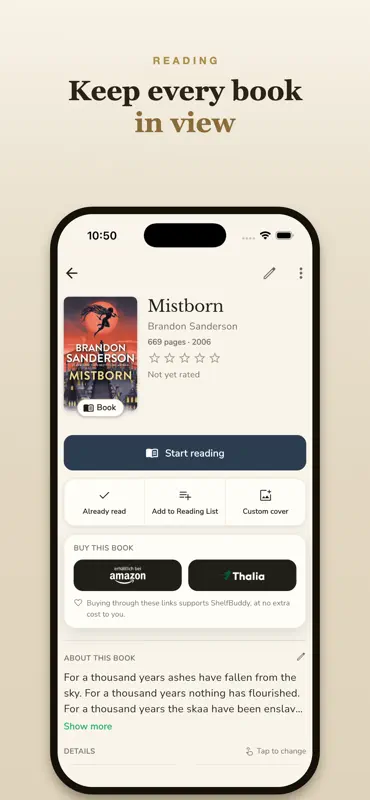 ShelfBuddy: Book Tracker screenshot 2 of 10