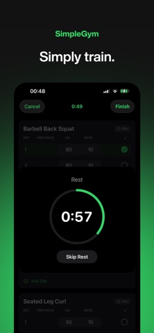 SimpleGym - Log your workouts screenshot