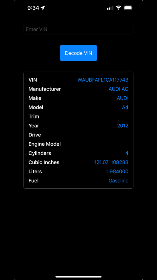 #3. VIN Decoder - Basic (iOS) 由: Dewayne Defoor