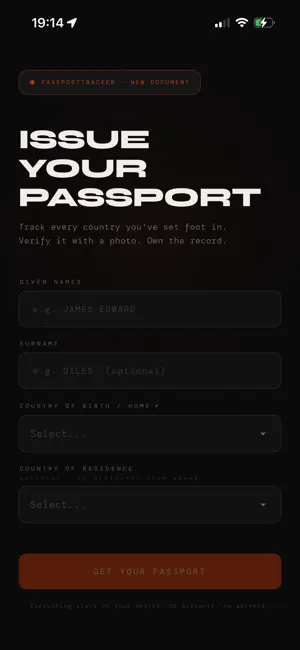 PassportTracker screenshot 1