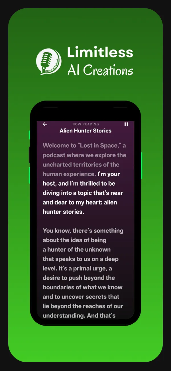 Screenshot #3 pour Offline AI Podcast