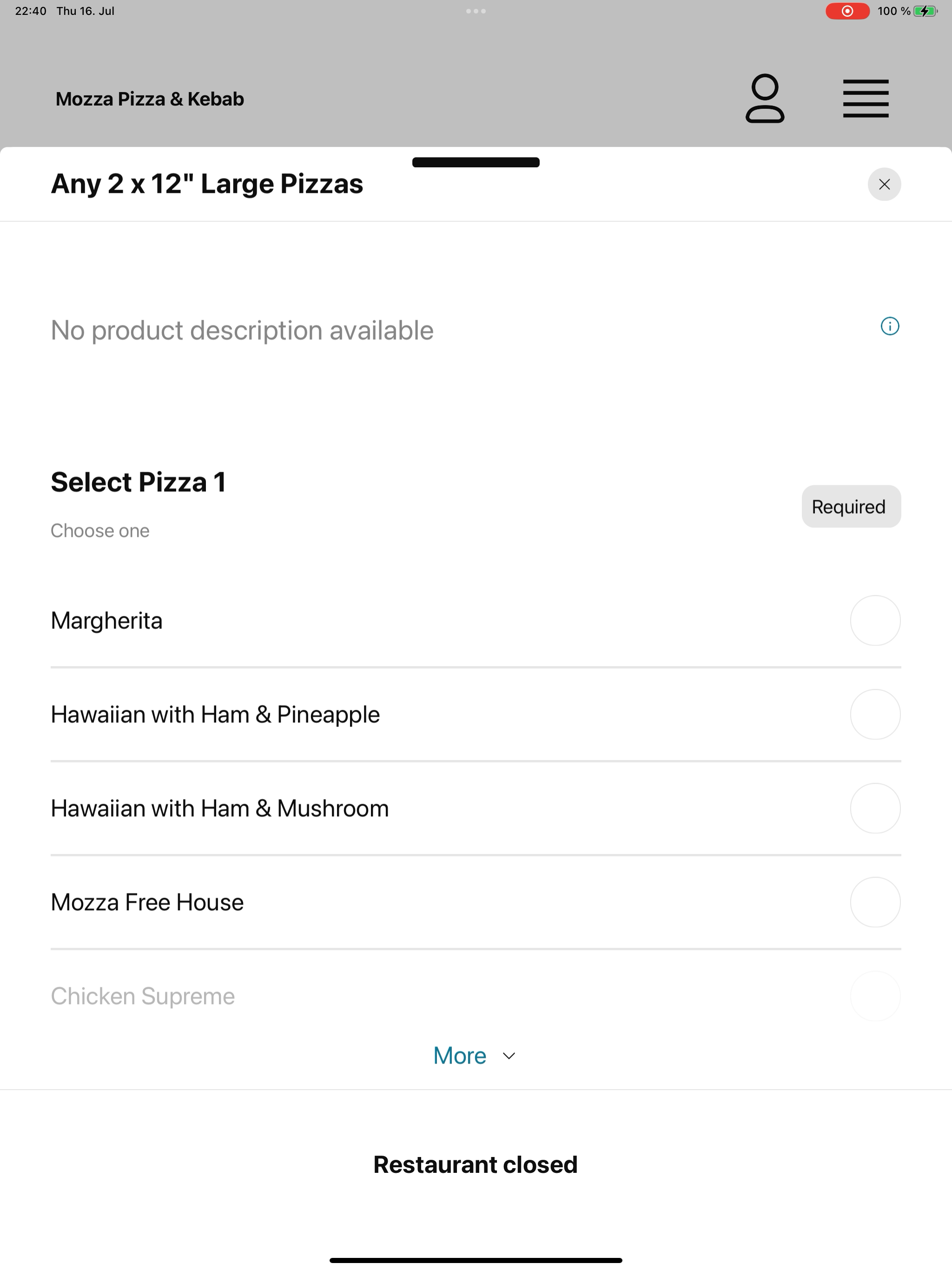 Mozza Pizza & Kebab screenshot 14