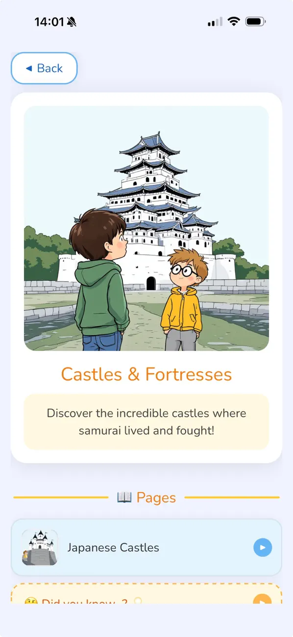 Screenshot #2 pour Histoire Enfants-Samourais