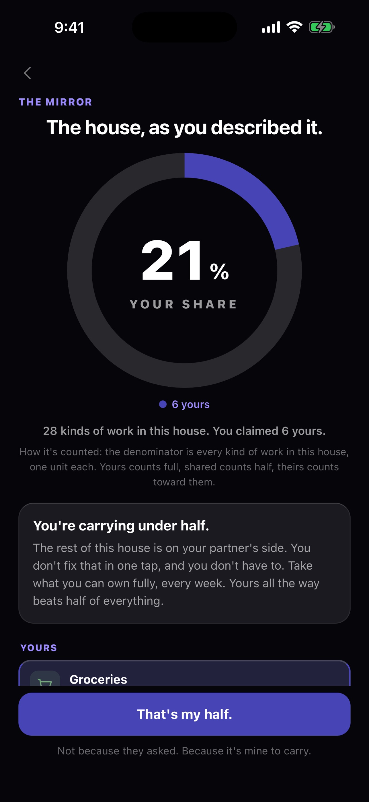 Screenshot 1 of CarryHalf
