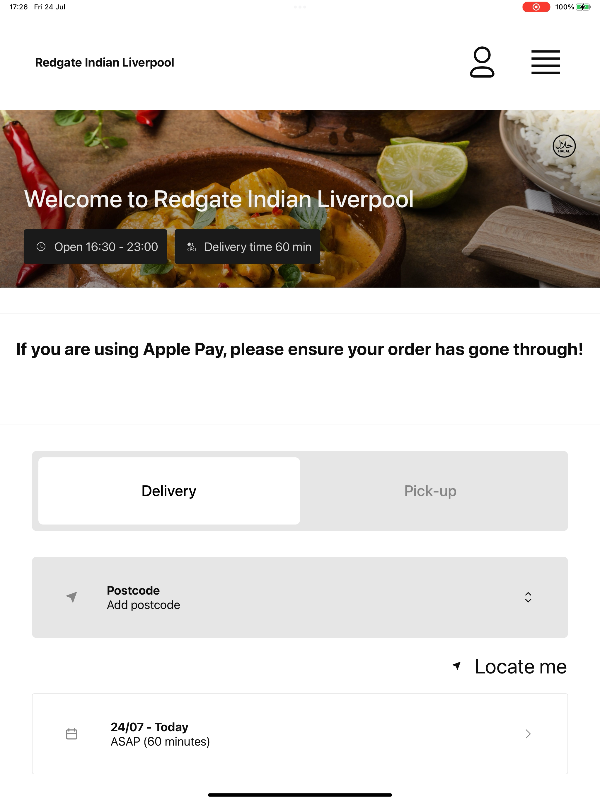 Redgate Indian Liverpool screenshot 5