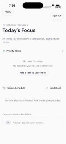 TIF — Today Is Focus screenshot