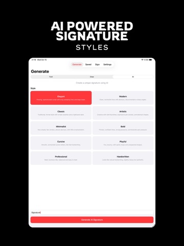 Signature Maker - SignThese iPad screenshot