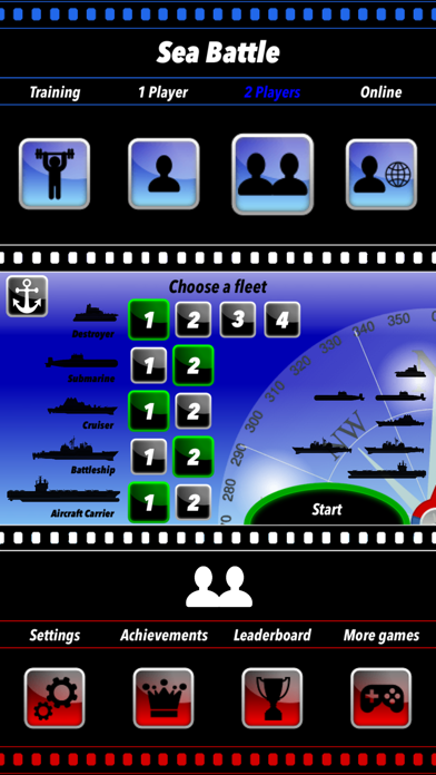 Sea Battle Board Game Screenshot