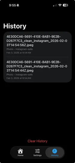 Screenshot von B4U Post auf dem iPhone 6