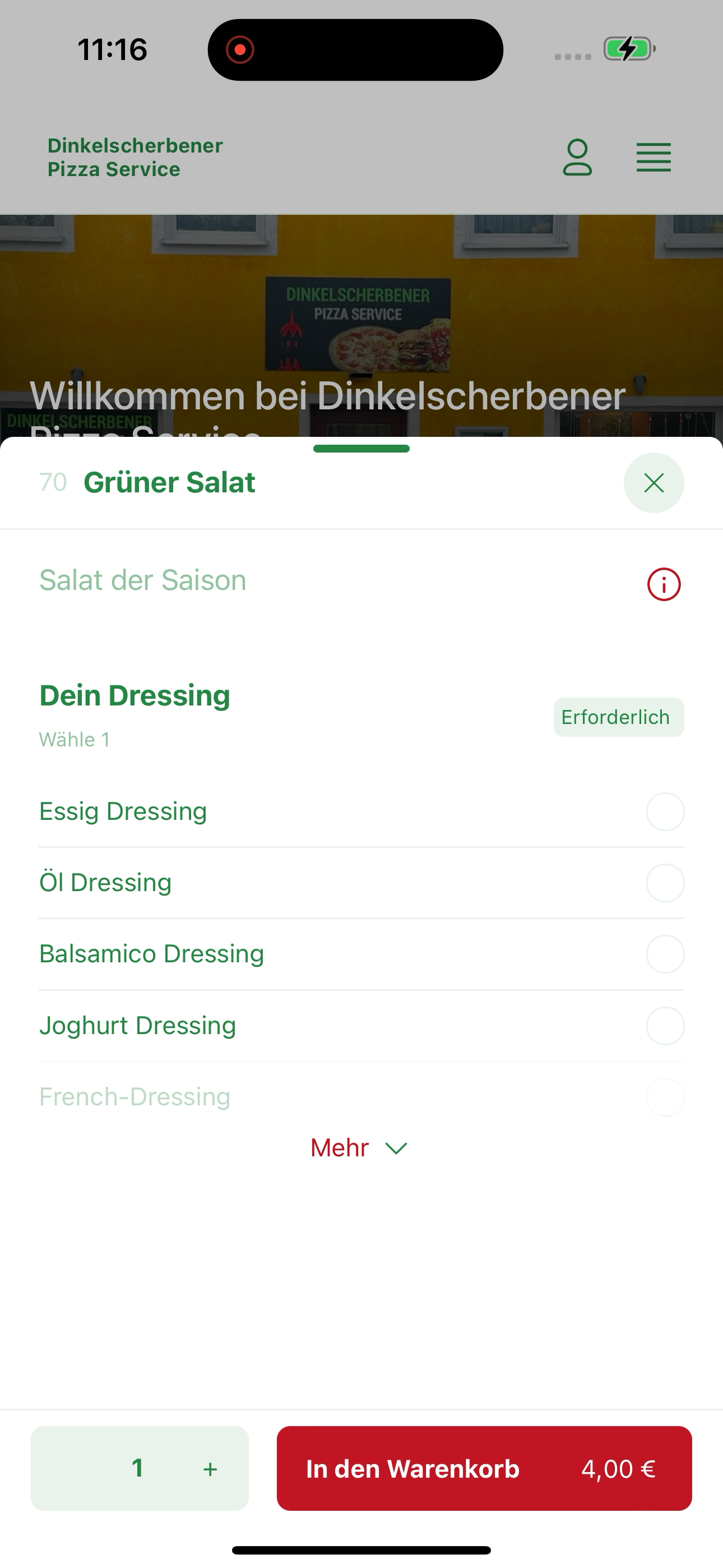 Dinkelscherbener Pizza Service screenshot 7