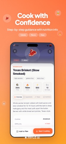 Frylo : AI Meal Planner iPhone screenshot