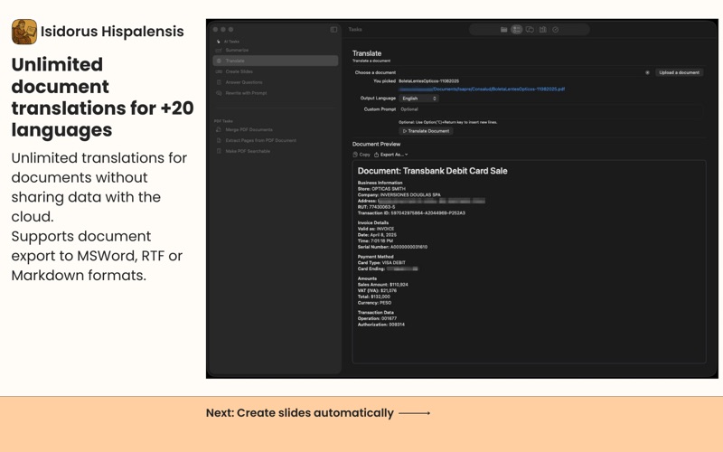 App screenshot