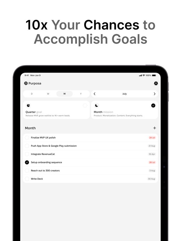 Purposa - Productivity App screenshot 7